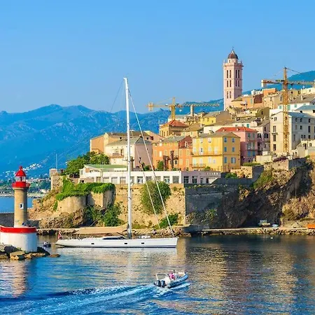 Appartement Vue Mer Avec Parking Gratuit Sur Place Bastia  Exterior foto
